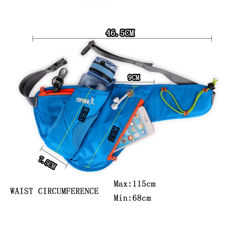 Yipinu Waterproof Running Hydration Outdoor Shoulder Sport  Water Hip Phone  Belt Racing Gym Waist Bag
